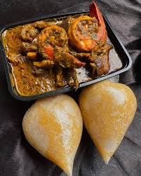 Ogbono soup, swallow with Titus Fish